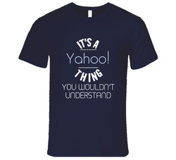 It's A Yahoo! Thing Funny Geek Vintage Classic Navy Blue T Shirt