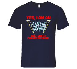 Yes I Am An Athletic Trainer Funny Powers Vintage Classic Navy Blue T Shirt Yes I Am An Athletic Trainer Funny Powers Vintage Classic Navy Blue T Shirt