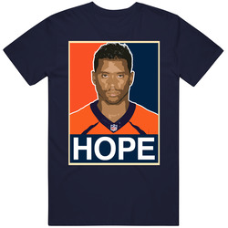 Russell Wilson Hope Denver Qb Football Team Fan Navy Vintage Classic Navy Blue T Shirt Russell Wilson Hope Denver Qb Football Team Fan Navy Vintage Classic Navy Blue T Shirt