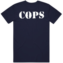 Cops Action Tv Series Vintage Classic Navy Blue T Shirt Cops Action Tv Series Vintage Classic Navy Blue T Shirt