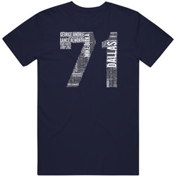 Dallas Football 1971 Superbowl Champions Team Roster Retro Sports Fan Vintage Classic Navy Blue T Shirt Dallas Football 1971 Superbowl Champions Team Roster Retro Sports Fan Vintage Classic Navy Blue T Shirt