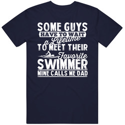 Favorite Swimmer Swimming Star Sport Called Me Dad Father's Day Daddy Vintage Classic Navy Blue T Shirt Favorite Swimmer Swimming Star Sport Called Me Dad Father's Day Daddy Vintage Classic Navy Blue T Shirt
