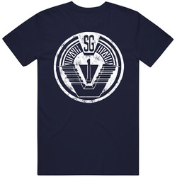 Stargate Sg1 Tv Show Grunge Vintage Classic Navy Blue T Shirt Stargate Sg1 Tv Show Grunge Vintage Classic Navy Blue T Shirt