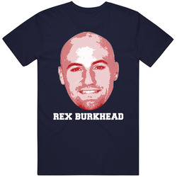 Rex Burkhead Face Big Head New England Football Player Fan Vintage Classic Navy Blue T Shirt Rex Burkhead Face Big Head New England Football Player Fan Vintage Classic Navy Blue T Shirt