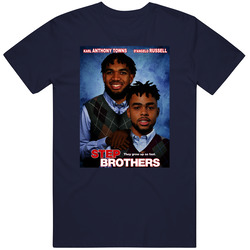 Karl Anthony Towns D'angelo Russell Step Brothers Minnesota Basketball Fan Vintage Classic Navy Blue T Shirt Karl Anthony Towns D'angelo Russell Step Brothers Minnesota Basketball Fan Vintage Classic Navy Blue T Shirt