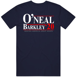 Shaquille O'neal Charles Barkley For President 2020 Make America Great Again Basketball Rivals Fan Vintage Classic Navy Blue T Shirt Shaquille O'neal Charles Barkley For President 2020 Make America Great Again Basketball Rivals Fan Vintage Classic Navy Blue T Shirt