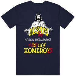 Aaron Hernandez Jesus Homeboys Football Sports New England Vintage Classic Navy Blue T Shirt Aaron Hernandez Jesus Homeboys Football Sports New England Vintage Classic Navy Blue T Shirt
