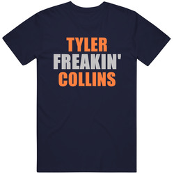 Tyler Collins Freakin Detroit Michigan Baseball Sports Vintage Classic Navy Blue T Shirt Tyler Collins Freakin Detroit Michigan Baseball Sports Vintage Classic Navy Blue T Shirt
