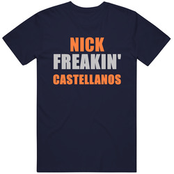 Nick Castellanos Freakin Detroit Michigan Baseball Sports Vintage Classic Navy Blue T Shirt Nick Castellanos Freakin Detroit Michigan Baseball Sports Vintage Classic Navy Blue T Shirt
