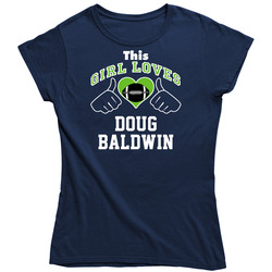 This Girl Loves Doug Baldwin Seattle Football Player Sports Fan Heart Vintage Classic Navy Blue Ladies T Shirt This Girl Loves Doug Baldwin Seattle Football Player Sports Fan Heart Vintage Classic Navy Blue Ladies T Shirt