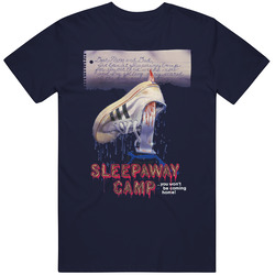 Sleepaway Camp Horror Movie Vintage Classic Navy Blue T Shirt Sleepaway Camp Horror Movie Vintage Classic Navy Blue T Shirt