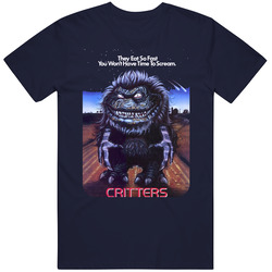 Critters Horror Movie Vintage Classic Navy Blue T Shirt Critters Horror Movie Vintage Classic Navy Blue T Shirt
