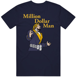 Million Dollar Man Ted Dibiase Retro Wrestling Vintage Classic Navy Blue T Shirt Million Dollar Man Ted Dibiase Retro Wrestling Vintage Classic Navy Blue T Shirt