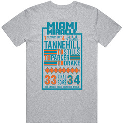 Miami Miracle Comeback Cool Football Fan T Shirt Miami Miracle Comeback Cool Football Fan T Shirt