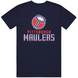 Pittsburgh Maulers Usfl Football Fan Vintage Classic Navy Blue T Shirt Pittsburgh Maulers Usfl Football Fan Vintage Classic Navy Blue T Shirt
