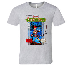 Castlevania 2 Simon's Quest Cover Art T Shirt Castlevania 2 Simon's Quest Cover Art T Shirt