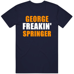 George Springer Freakin Houston Baseball Sports Texas Vintage Classic Navy Blue T Shirt George Springer Freakin Houston Baseball Sports Texas Vintage Classic Navy Blue T Shirt
