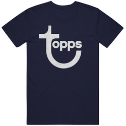 Topps, T-shirt, Retro, Baseball, Hockey, Cards, Sports, Cards, Fleer, Donrus Vintage Classic Navy Blue T Shirt