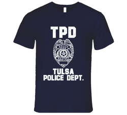 Tulsa Police Department Dept Tpd Officer Inspired Custom City Unisex Vintage Classic Navy Blue T Shirt Tulsa Police Department Dept Tpd Officer Inspired Custom City Unisex Vintage Classic Navy Blue T Shirt