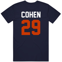Jersey Back Tarik Cohen Chicago Football Team Fan For Navy Vintage Classic Navy Blue T Shirt