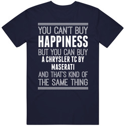 Buy A Chrysler Tc By Maserati Happiness Car Lover Vintage Classic Navy Blue T Shirt
