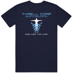 Blade Runner Tyrell Corp Movie Vintage Classic Navy Blue T Shirt