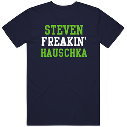 Steven Freakin' Hauschka Seattle Football Player Cool Fan Vintage Classic Navy Blue T Shirt Steven Freakin' Hauschka Seattle Football Player Cool Fan Vintage Classic Navy Blue T Shirt