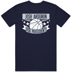 Josh Akognon For President Dallas Basketball Player Funny Sports Fan Vintage Classic Navy Blue T Shirt Josh Akognon For President Dallas Basketball Player Funny Sports Fan Vintage Classic Navy Blue T Shirt