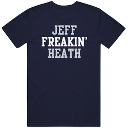 Jeff Freakin' Heath Dallas Football Player Cool Fan Vintage Classic Navy Blue T Shirt Jeff Freakin' Heath Dallas Football Player Cool Fan Vintage Classic Navy Blue T Shirt