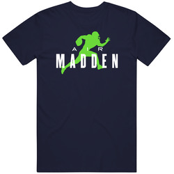 Air Tre Madden Seattle Football Player Fan Parody Vintage Classic Navy Blue T Shirt