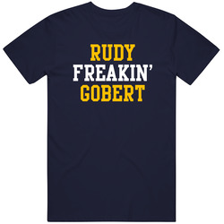 Rudy Gobert Freakin Favorite Utah Basketball Player Fan Vintage Classic Navy Blue T Shirt Rudy Gobert Freakin Favorite Utah Basketball Player Fan Vintage Classic Navy Blue T Shirt
