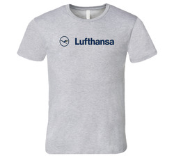 Lufthansa Airlines, Classic Logo Classy Blue T Shirt Lufthansa Airlines, Classic Logo Classy Blue T Shirt