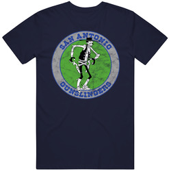 San Antonio Gunslingers Usfl Defunct Football Team Worn Look Vintage Classic Navy Blue T Shirt San Antonio Gunslingers Usfl Defunct Football Team Worn Look Vintage Classic Navy Blue T Shirt