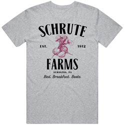 Schrute Farms Dwight The Office Beets Bed Breakfast Character Fan T Shirt Schrute Farms Dwight The Office Beets Bed Breakfast Character Fan T Shirt