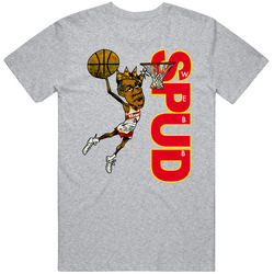 Spud Webb Retro Basketball Caricature T Shirt Spud Webb Retro Basketball Caricature T Shirt