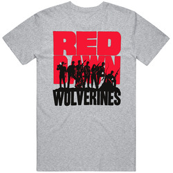 Red Dawn Wolverines Retro T Shirt Red Dawn Wolverines Retro T Shirt