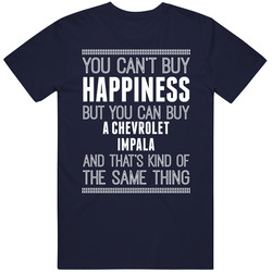 Buy A Chevrolet Impala Happiness Car Lover Vintage Classic Navy Blue T Shirt Buy A Chevrolet Impala Happiness Car Lover Vintage Classic Navy Blue T Shirt