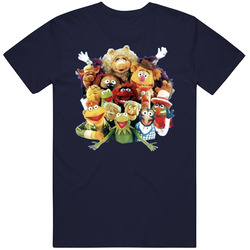 The Muppets Characters Vintage Classic Navy Blue T Shirt The Muppets Characters Vintage Classic Navy Blue T Shirt