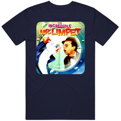 The Incredible Mr Limpet Movie Vintage Classic Navy Blue T Shirt The Incredible Mr Limpet Movie Vintage Classic Navy Blue T Shirt