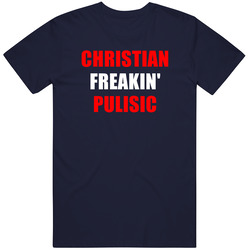 Christian Freakin' Pulisic Usa Footbal Player Soccer Fan Vintage Classic Navy Blue T Shirt Christian Freakin' Pulisic Usa Footbal Player Soccer Fan Vintage Classic Navy Blue T Shirt