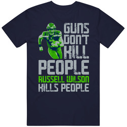 Guns Dont Kill Russell Wilson Kills People Seattle Football Vintage Classic Navy Blue T Shirt Guns Dont Kill Russell Wilson Kills People Seattle Football Vintage Classic Navy Blue T Shirt