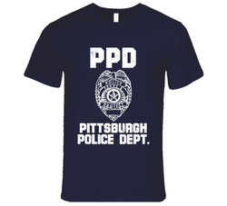 Pittsburgh Police Department Dept Ppd Officer Inspired Custom City Unisex Vintage Classic Navy Blue T Shirt