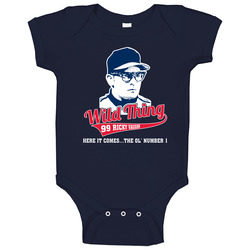 Ricky Vaughn Wild Thing Here It Comes Major League Movie Fan Vintage Classic Navy Blue Baby One Piece Ricky Vaughn Wild Thing Here It Comes Major League Movie Fan Vintage Classic Navy Blue Baby One Piece