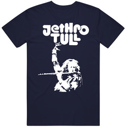 Jethro Tull Flute Player Music Vintage Classic Navy Blue T Shirt Jethro Tull Flute Player Music Vintage Classic Navy Blue T Shirt