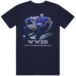 Wwdd? What Would Darkseid Do? Comics Vintage Classic Navy Blue T Shirt Wwdd? What Would Darkseid Do? Comics Vintage Classic Navy Blue T Shirt