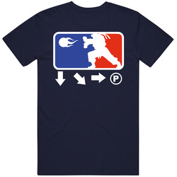 Ryu Ken Street Fighter Sports Detail Vintage Classic Navy Blue T Shirt Ryu Ken Street Fighter Sports Detail Vintage Classic Navy Blue T Shirt