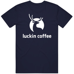 Luckin Coffee Inc Nasdaq Company Logo Employee Fan Cool Vintage Classic Navy Blue T Shirt Luckin Coffee Inc Nasdaq Company Logo Employee Fan Cool Vintage Classic Navy Blue T Shirt