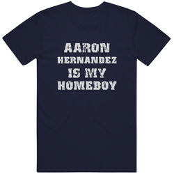 Aaron Hernandez Is My Homeboy Football Sports New England Vintage Classic Navy Blue T Shirt Aaron Hernandez Is My Homeboy Football Sports New England Vintage Classic Navy Blue T Shirt