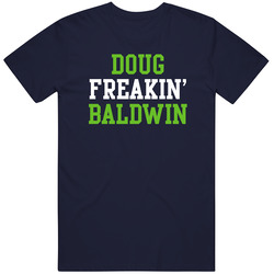 Doug Freakin' Baldwin Seattle Football Player Cool Fan Vintage Classic Navy Blue T Shirt Doug Freakin' Baldwin Seattle Football Player Cool Fan Vintage Classic Navy Blue T Shirt