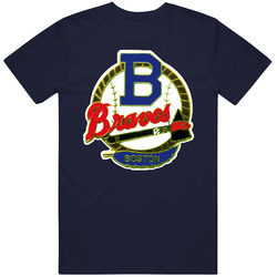 Boston Braves Baseball Retro Vintage Classic Navy Blue T Shirt Boston Braves Baseball Retro Vintage Classic Navy Blue T Shirt